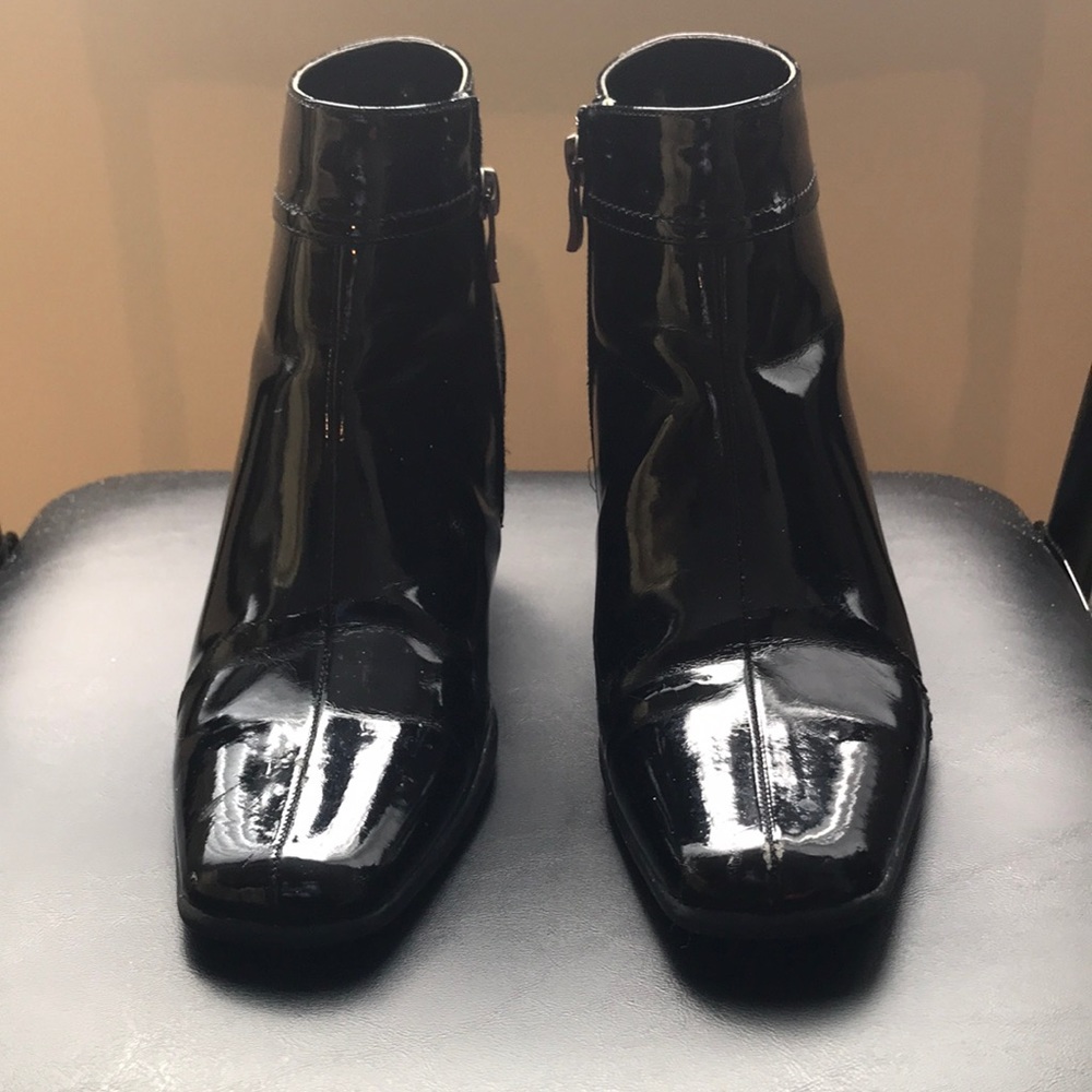 Three Inch (3”) Patent Leather Ankle Boots